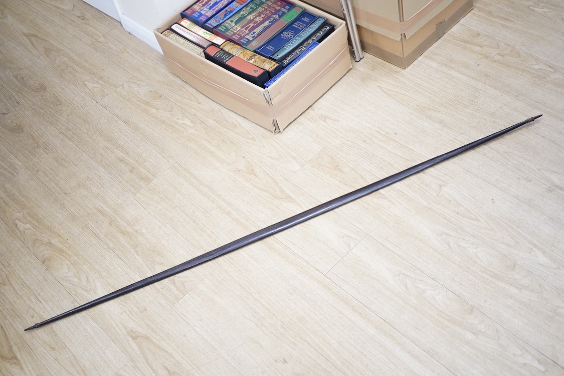 A Nigerian tribal ebony staff, 169cm long